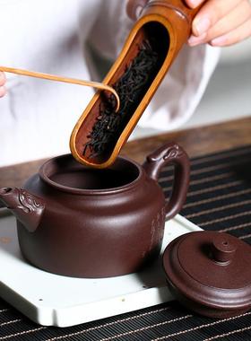 宜兴紫泥正名LYJ家老紫砂壶纯手工龙吟德钟茶壶家用泡宗茶具