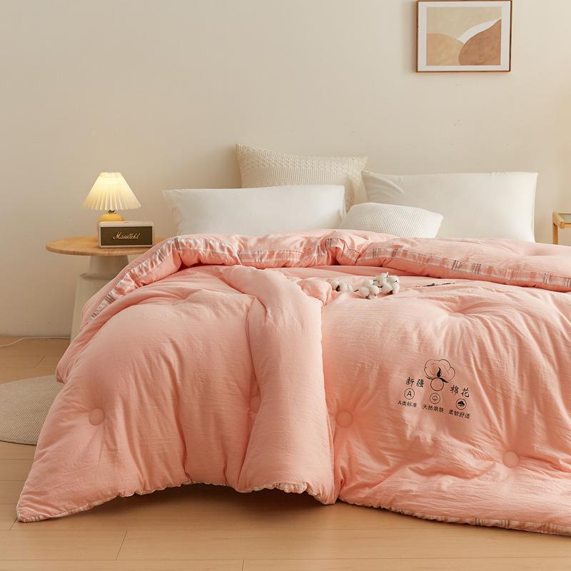 052JFW6qu51新款立体棉花被子全棉加厚春2秋被冬被保暖棉被棉絮被