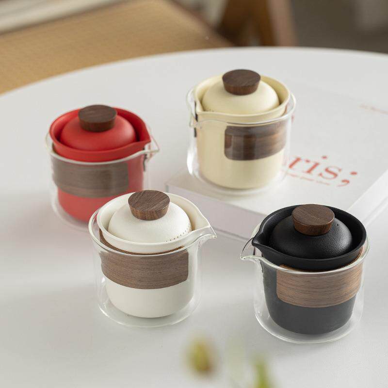 宁暄奶便携式快客AL779345杯风户外喝露营茶装备旅行茶具泡茶壶油