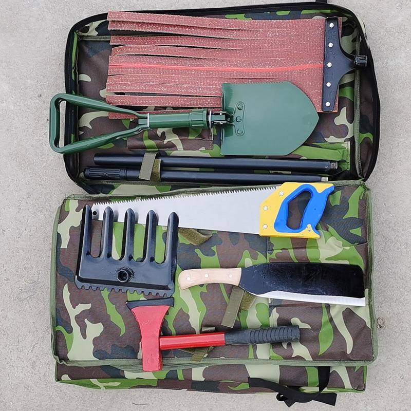 森林防清森林消防火组合工具八件套消防功援汛救便携式多能工具包