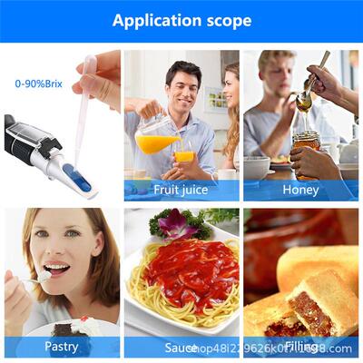 手持折射仪糖度计0-0%测量果9汁蜂蜜UHH量糖浆甜度计手持测仪仪折