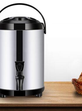 莲304不梅锈钢保温奶茶桶双桶层发锈泡不钢保温豆浆桶早LMQL020餐