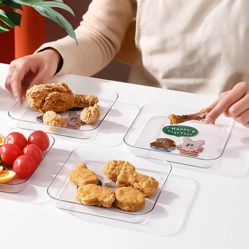 简约代吐致GTC骨碟小盘子家用盘垃圾盘精吐骨8个装带底座小吃现碟