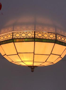 灯饰复简约le台d客厅古吸57090灯蒂凡尼走廊阳卧顶室灯