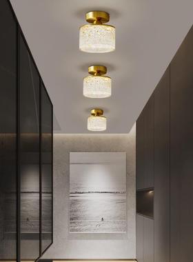 新款全铜树奢脂厅小吊灯玄关过49124道线灯轻卧室床头创意长餐吧