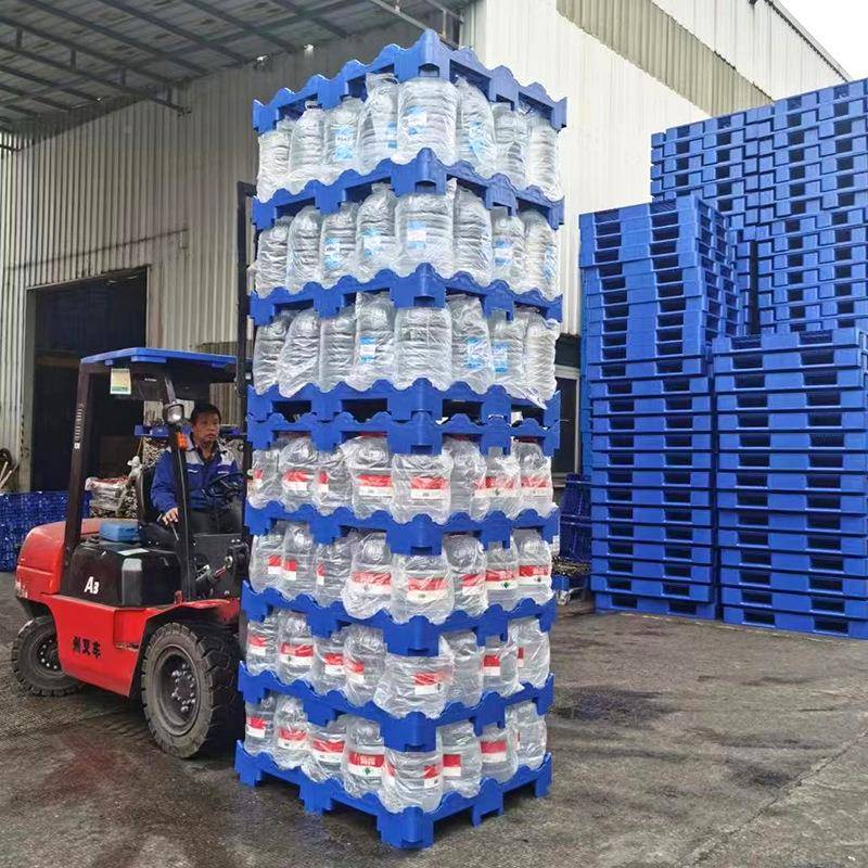 水厂通用桶水托盘塑料六吹脚塑隔板16桶矿泉水桶装水塑装料十CFV