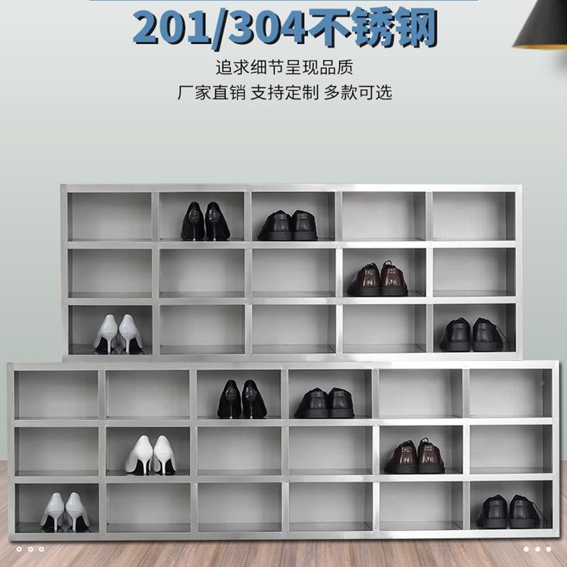 34不0-54锈钢鞋柜车0间鞋凳医院实验架室换员工多格双面鞋子更衣