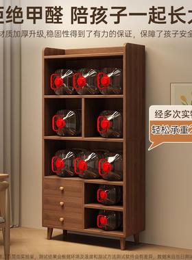 实书架带抽储物卧LCH室木落地柜置物柜客厅一靠墙柜体子转角学生
