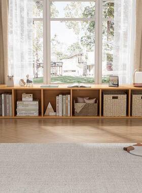 飘窗杂储物柜JVA可坐落地阳台置物柜地柜物收柜纳柜子窗台矮家茗