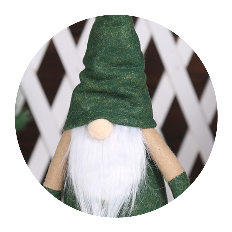 新款圣诞节装饰品无脸老人圣诞无脸娃娃橱窗摆件欧美圣诞老人摆件