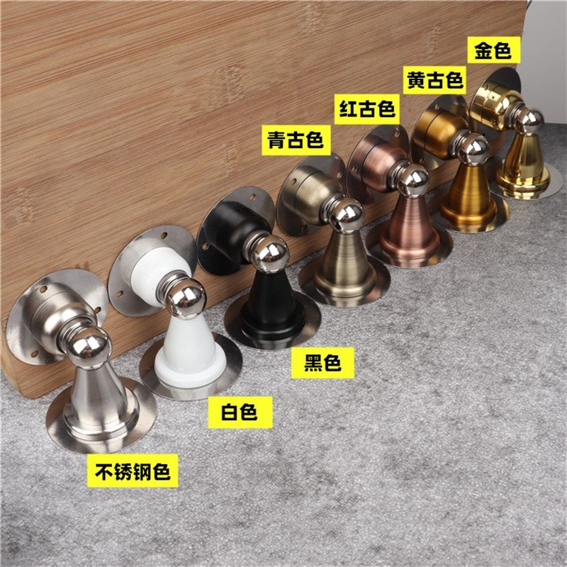 不锈钢矮短门吸免打孔强磁304不锈钢门顶超短型免安装门吸墙吸