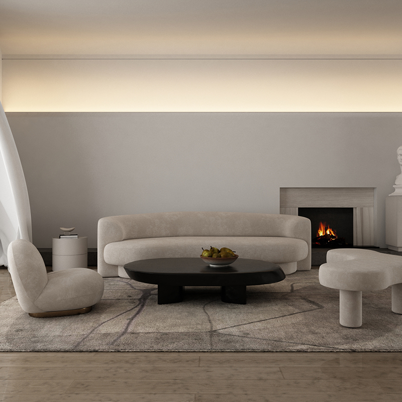 反光灯槽嵌入式铝型材腰线回光灯槽洗墙灯室内暗装吊顶天花线条灯