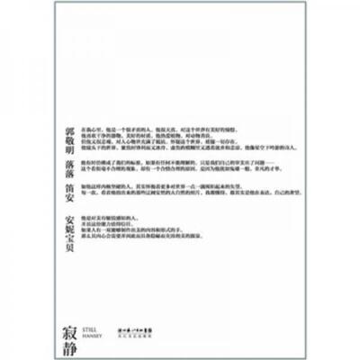 正版库存书 9787535449450 寂静 STILL Hansey 长江文艺