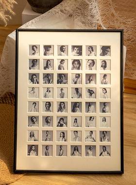 宫格1儿00相框洗照片做照Y2102/48片d框爱情纪念48童礼物iy像架框