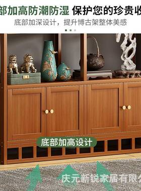 博古架新IOL展中式室收茶叶示柜置物架子客厅茶茶具架子隔断书架