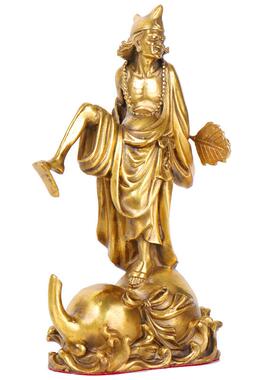 杨铜记铜济公摆件降龙罗济汉0117佛癫葫站芦笑佛像葫芦济公