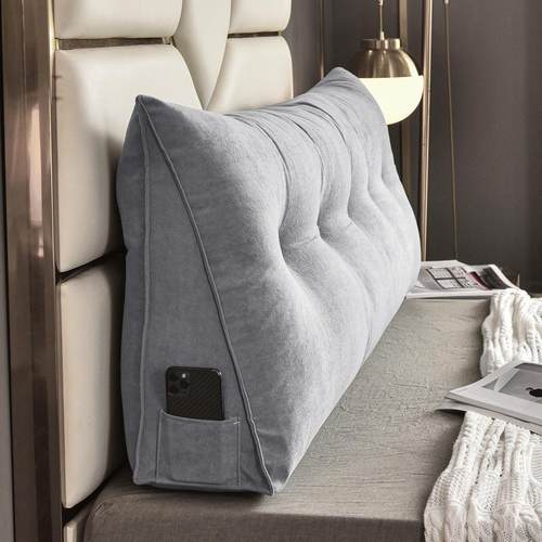 北欧床头靠垫软包三角沙发靠枕大靠背B11米枕榻榻床上腰抱腰枕靠