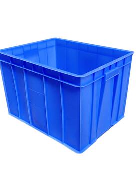 家应塑料箱食品物流供箱厂蓝盒色WOK周转箱收纳长方形五金工具整