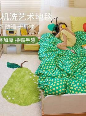 儿童地毯39951可机边洗厚仿羊绒发地垫阅读加家用客厅沙茶几卧室