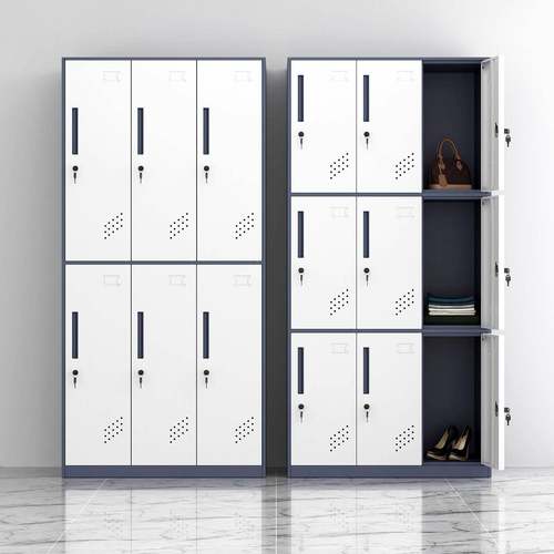 钢制更柜工宿舍储物柜带锁衣员健房浴身室ZR-拆装存包柜换衣柜多