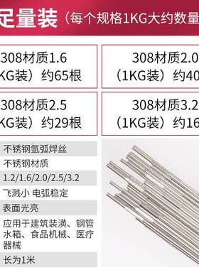 现货含ER308税金桥钢焊丝R3不08不锈钢直条氩锈弧焊丝308-1.6Emm