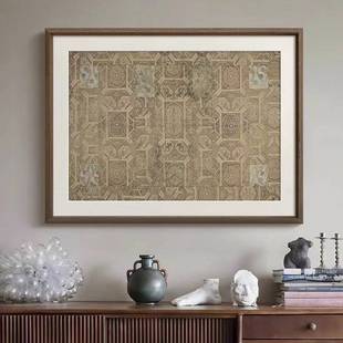 中古风抽象HY 高复级感法式 427客饰厅挂画玄关柜古艺术 敦纹煌