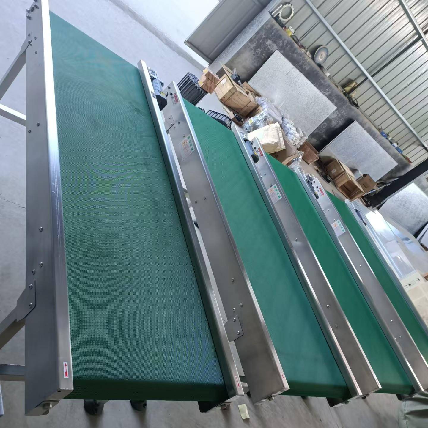 小型皮传送动机自带快递分拣流水线GGJ767皮带输送带带可移动皮输