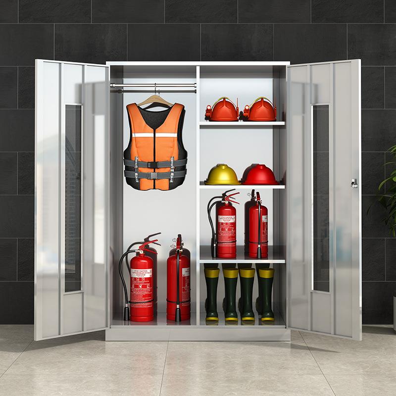不锈钢112消防防柜应急物资柜微型消站灭器火材展示放柜装备用品