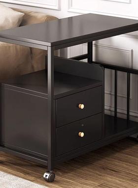边子几侧客厅移动边柜带轮小茶台沙58641茶水柜发边柜阳台小桌小