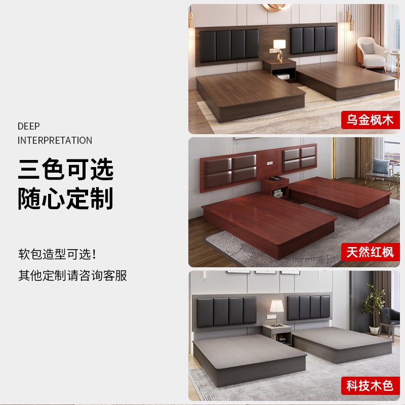 新款民宿电视柜全套31689商务家出具宾家快捷酒店床具馆标间租房