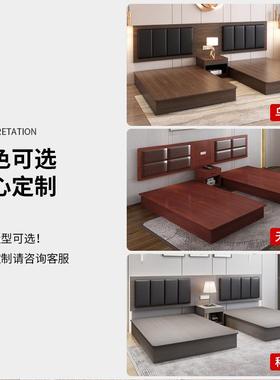 新款民宿电视柜全套31689商务家出具宾家快捷酒店床具馆标间租房