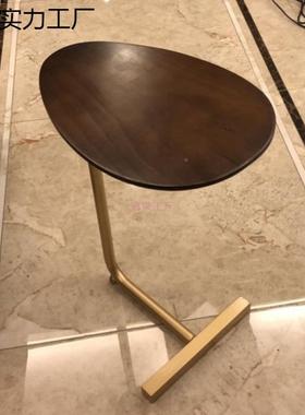 实简木边几几网红小32364几创意沙茶发角迷你可移动床头桌子极轻