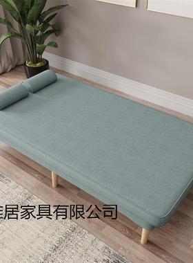 沙发小型户叠租房28483沙发床两用可折双人简易网红客厅布艺出懒