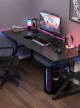 电竞桌子16468电脑桌台式作小型用简易家书桌办卧室公桌工台学习