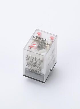 HH54VP-GS底座套装大功中间继器12VTF直流24V220电V交流小型8率脚