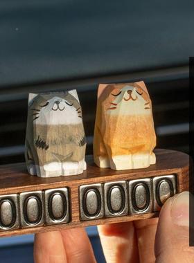 车载电话挪车牌高端车67722H72上临时停车猫号码牌车可爱猫咪创意