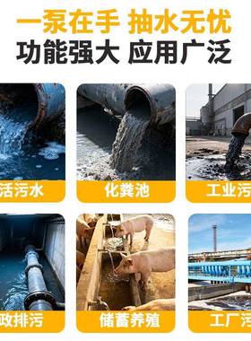 220/UUX380小型潜水工泵30锈4/316不钢耐腐蚀强化酸强碱排V污水泵