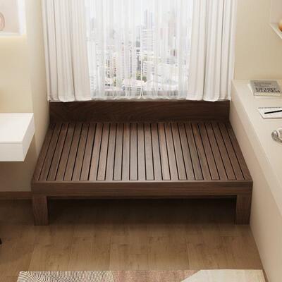 飘伸窗床实木架可折叠抽拉缩衔YDE接拼接延全伸改造床榻榻米支持