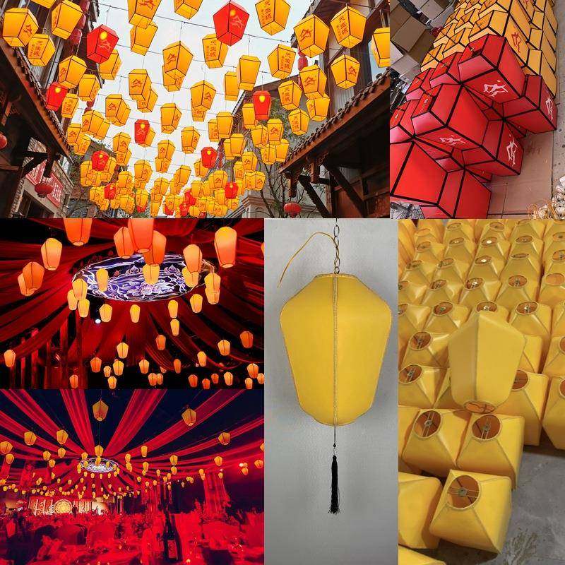 异形角宫灯孔明灯正形灯罩长方形方圆形吊灯饭店059酒饭堂灯店六