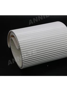 山东安白色P耐U耐油输3242送机格花搓衣板纹防打滑输送带提升子传