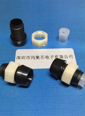 RYM5LED灯座料5m灯m黑色塑套F灯帽面板螺丝固定指示珠直插发光二