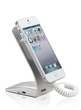 厂家直机销手展机防盗报警示L形手机架65282展示支架手充电防盗报