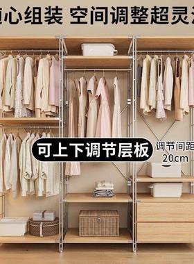 开式落地衣架地挂架卧室衣帽间放架子衣帽架顶天43510立衣衣架杆