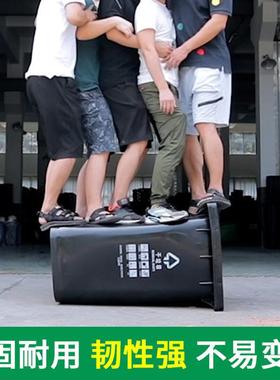 24圾0L苏州垃圾分类户36889外环卫垃圾加厚带盖120L踏商用脚小区