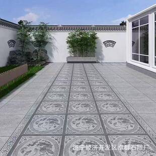 石雕雕地雕空壁26326画地影壁墙青石仿古石材福字镂窗花照壁浮石