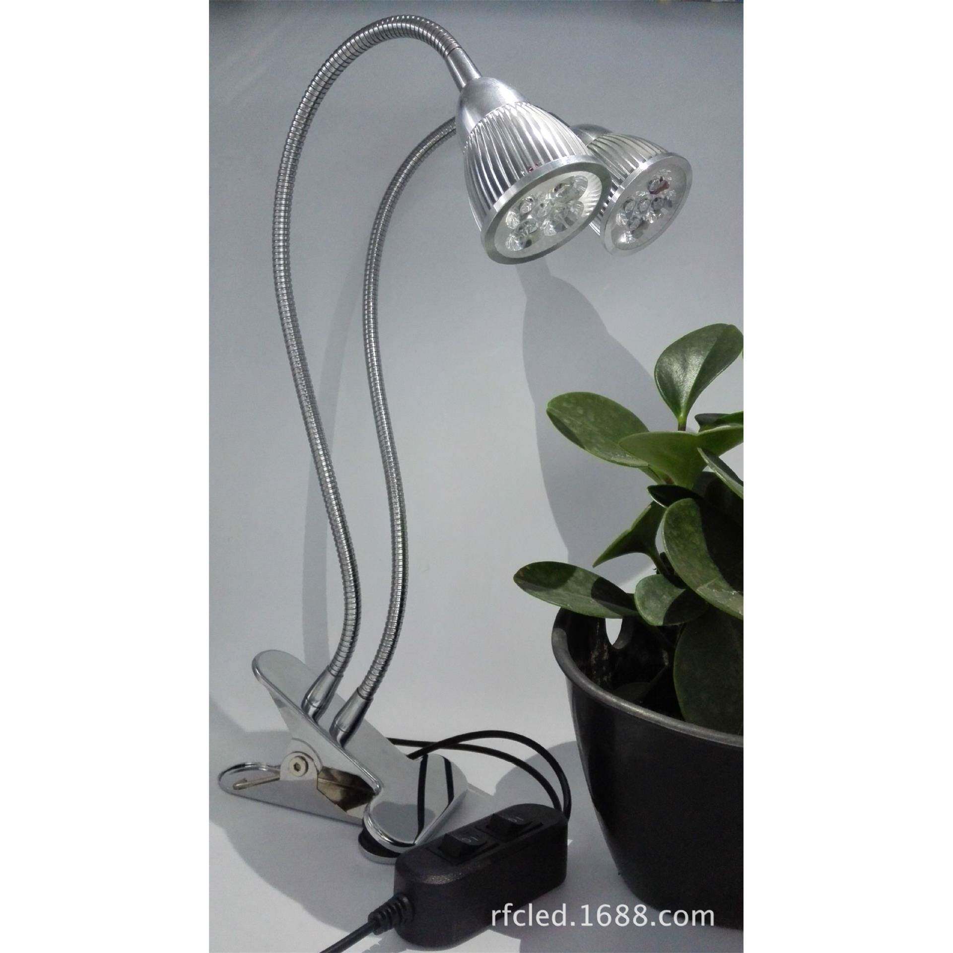 LED软植物灯工厂0物W夹1灯植灯5w*2双头管植物补光CWK灯家用生长