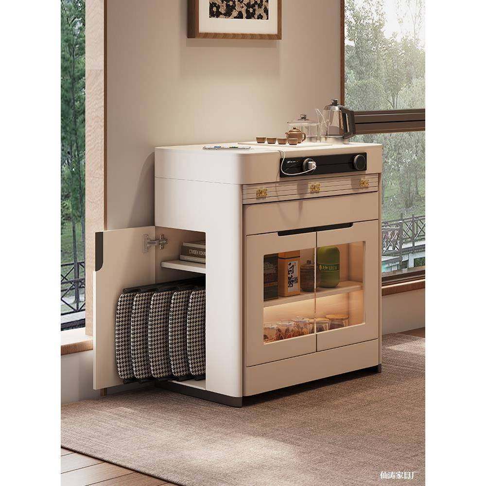 2025GLK奶油风餐边柜岛台餐型桌一体家用伸缩可折叠小户吧导倒饭,包装,五金配件包装,淘宝优惠券,粉丝福利购,淘宝优惠卷