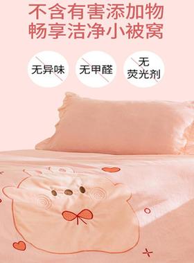 A类双纱幼儿被子三件园套件六套儿童午睡被褥宝79053层宝入学套件