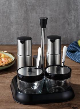 玻餐璃桌面罐商桌用面馆生抽餐55857盐调料瓶厅酱油壶商用餐饮店