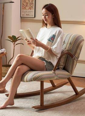 木实日式休沙发椅桌椅组合台阳客闲厅小户66522型家用美式复古花